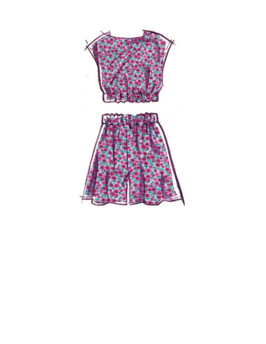 Molde de blusas, saias, shorts e calças - McCall's 8295