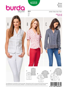 Molde de blusa - Burda 6533