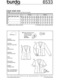 Molde de blusa - Burda 6533 2