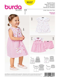Molde de vestido e calça - Burda 9357