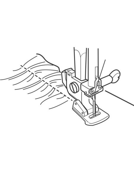 Calcador franzidor Janome