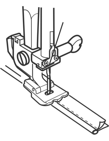 Pé de duplo cordão Janome
