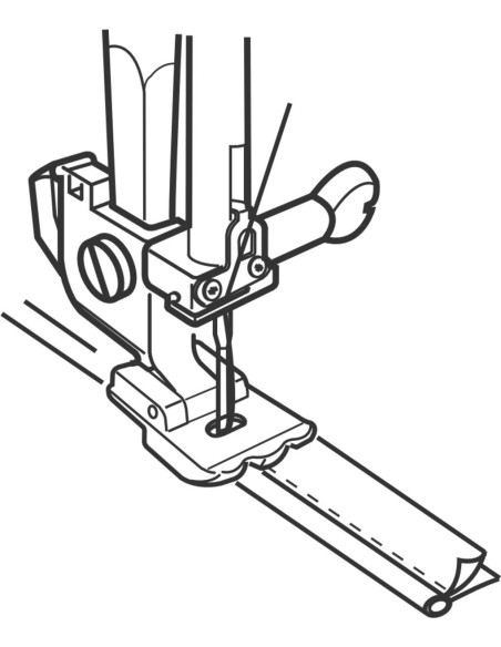 Pé de duplo cordão Janome