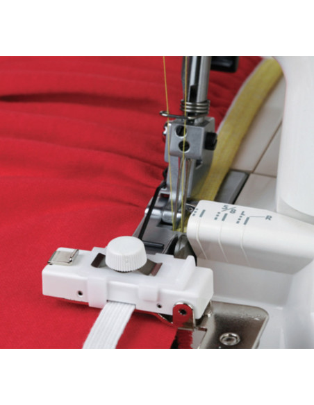 Calcador de overloque para aplicação de elástico Janome