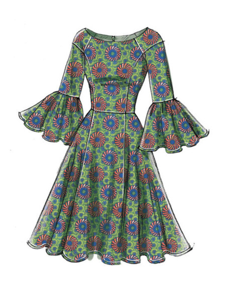 Molde de vestidos - Vogue 9239