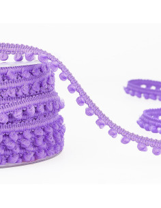 Galão mini pompons - Lilás
