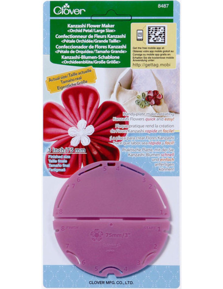 Confeccionador de flores Kanzashi - Pétala orquídea L