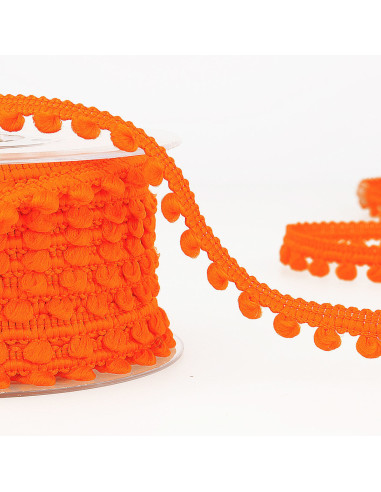 Galão mini pompons - Laranja