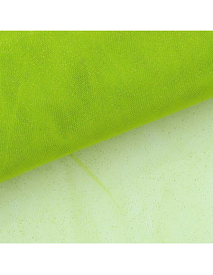 Tule com lantejoulas - Verde maçã