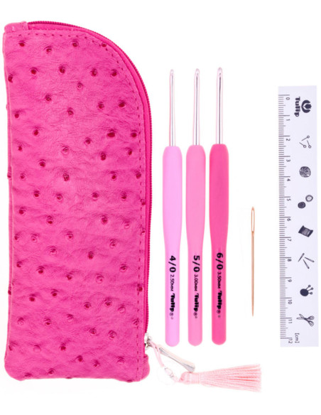 Conjunto de 3 agulhas de crochê Etimo Rose Tulip