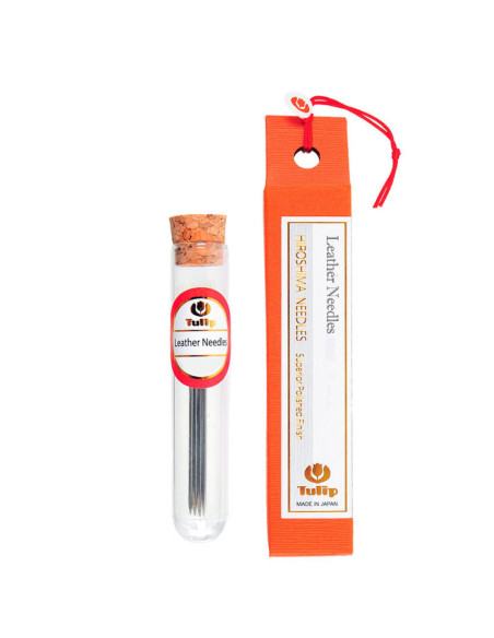 Tubo de 2 agulhas de couro Tulip - Longas