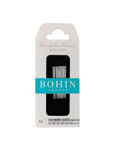 Agulhas curtas patchwork grande olho Bohin - N° 10