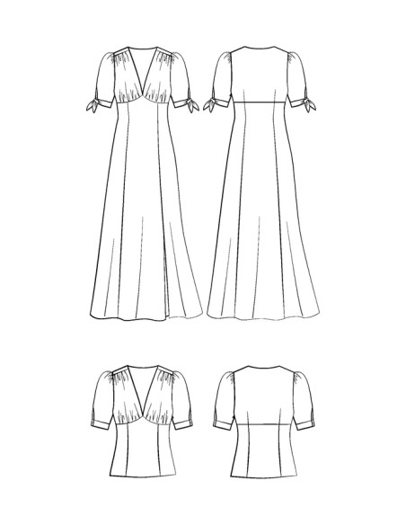 Molde de vestido Rosalie - Maison Fauve