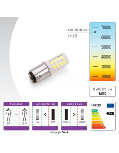 Lâmpada LED de baioneta para máquina de costura 2