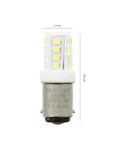 Lâmpada LED de baioneta para máquina de costura