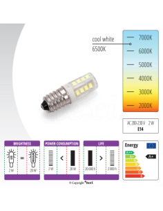Lâmpada de rosca LED para máquina de costura 2