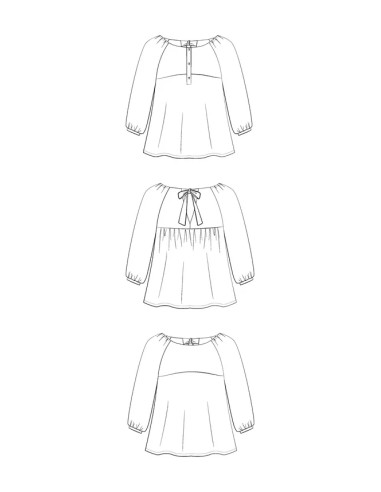 Molde de blusa Hespéride - Maison Fauve