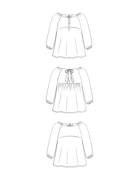 Molde de blusa Hespéride - Maison Fauve