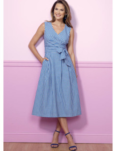 Molde de vestido e cinto - Butterick 6446