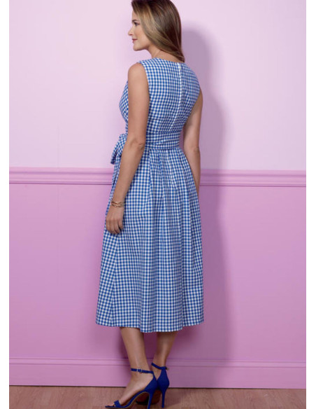 Molde de vestido e cinto - Butterick 6446