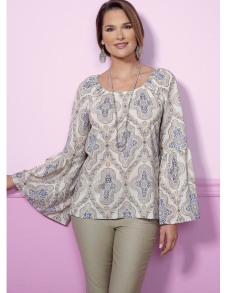 Molde de blusa - Butterick 6455