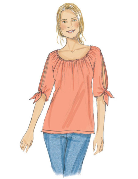 Molde de blusa - Butterick 6455