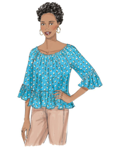 Molde de blusa - Butterick 6455