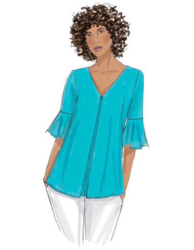 Molde de blusa - Butterick 6456