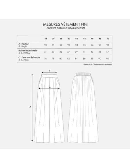 Padrão A saia-calça - Atelier Brunette