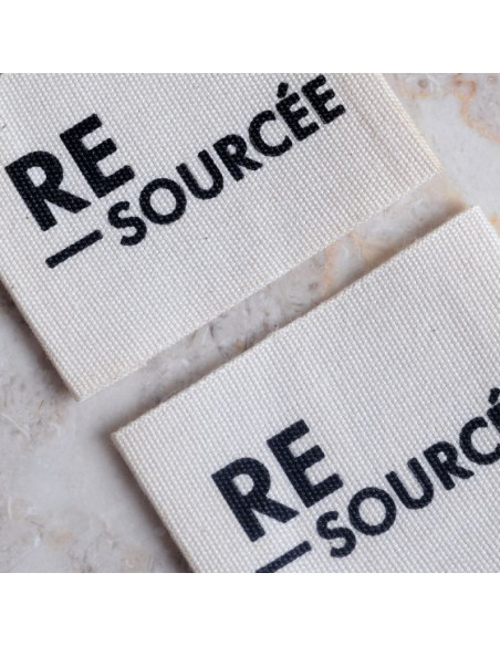 Conjunto de 5 etiquetas tecidas para costurar - Re-sourcée