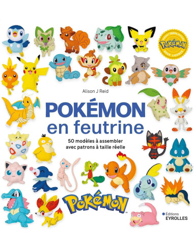 Livro Pokémon em feltro