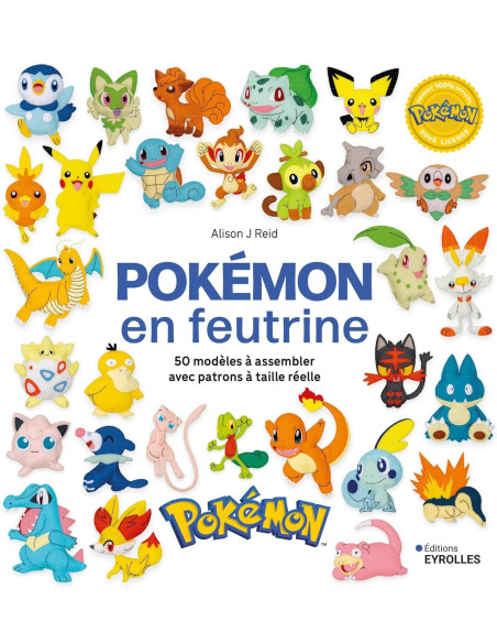 Livro Pokémon em feltro