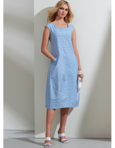 Molde de vestido e blusa - Vogue 1860