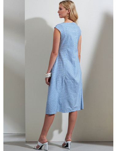 Molde de vestido e blusa - Vogue 1860