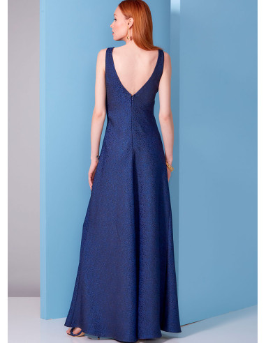 Molde de vestido - Vogue 1842