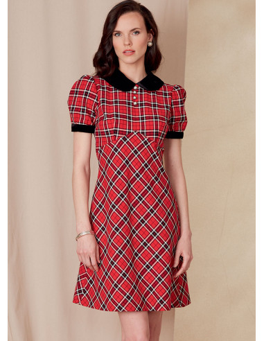 Molde de vestido - Vogue 1822