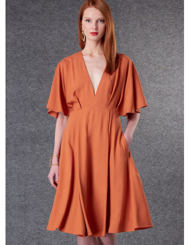 Molde de vestido - Vogue 1801