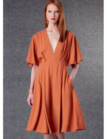 Molde de vestido - Vogue 1801