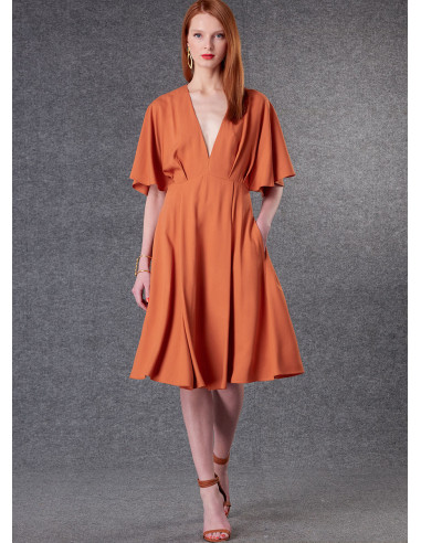 Molde de vestido - Vogue 1801
