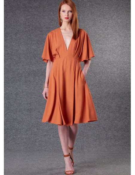 Molde de vestido - Vogue 1801