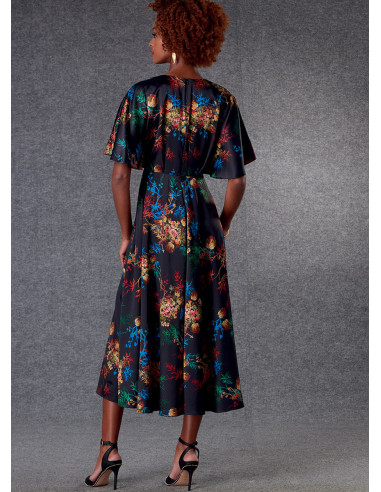 Molde de vestido - Vogue 1801