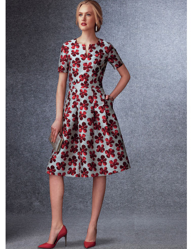 Molde de vestido - Vogue 1737