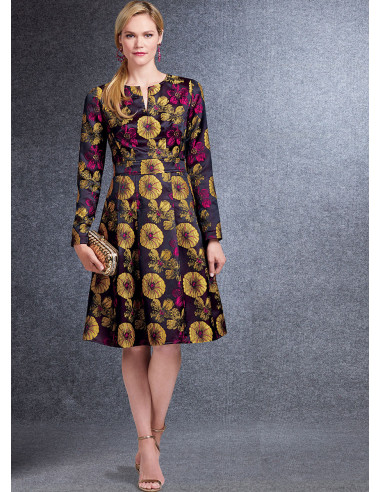 Molde de vestido - Vogue 1737