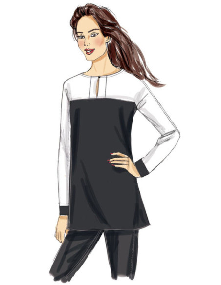 Molde de túnica - Butterick 6416