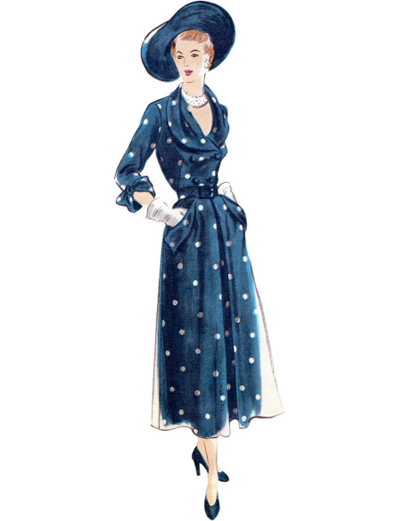 Molde de blusa, saia e cinto - Vogue 1863