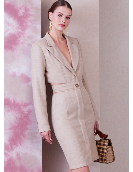 Molde de vestido - Vogue 1936