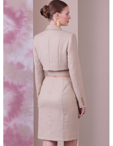 Molde de vestido - Vogue 1936