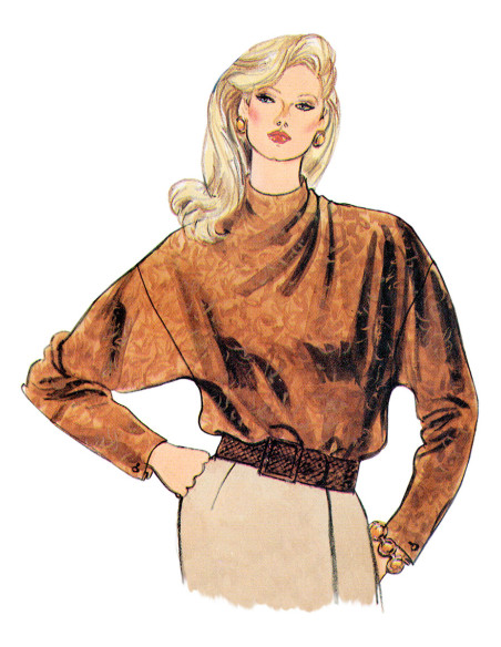 Molde de blusa - Vogue 1902