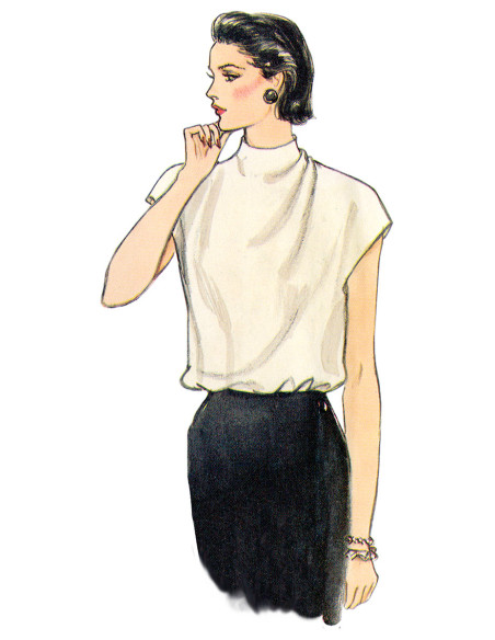 Molde de blusa - Vogue 1902