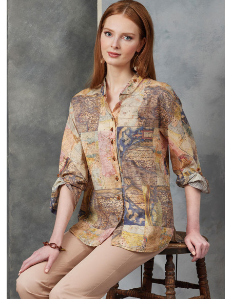 Molde de camisa - Vogue 1899